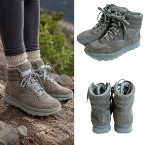 LL Bean Women’s Hiking Boots Thinsulate Gray Suede Lace Up Outdoor Size 9